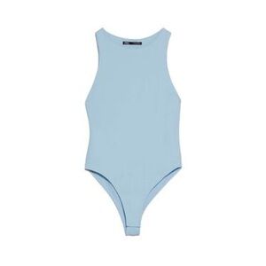 Zara Light Blue Sleeveless Women's Bodysuit